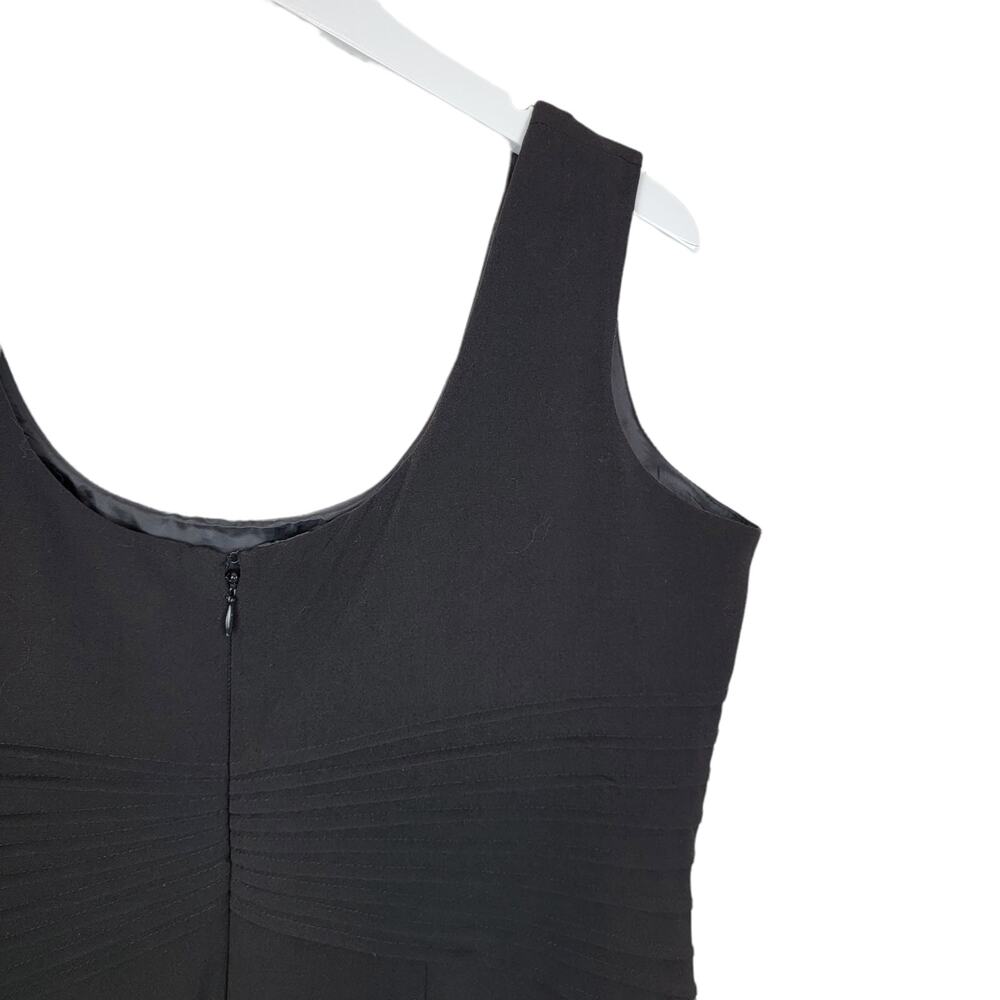 Essentials by A.B.S.  Classic Black Sheath Dress - Size 14